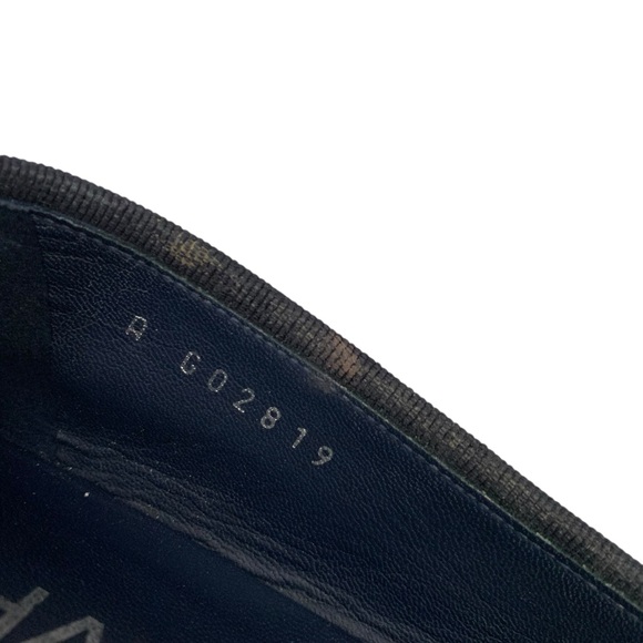 Chanel Navy Blue Leather Ballet Flats Size 37 - Picture 12 of 16